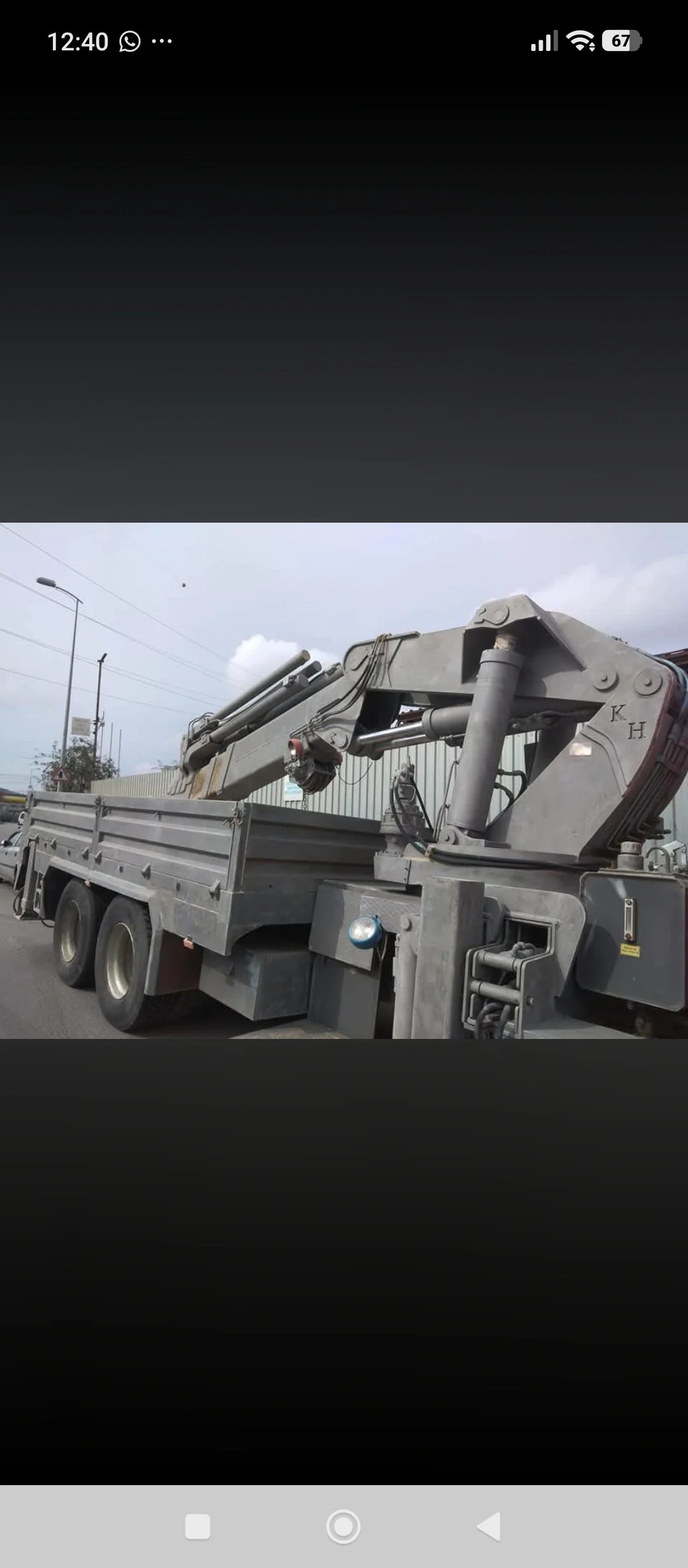Vinç iş makinası kumlama